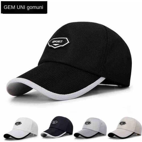 Hot Sale Summer Breathable Mesh Baseball Cap Quick Drying Hats For Men Blue Gray
