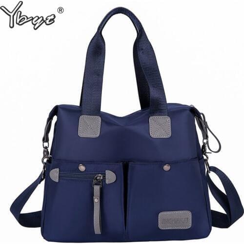 YBYT fashion Big Capacity woman famous brand bag Waterproof nylon luxury handbags retro female shoulder crossbody messenger bags