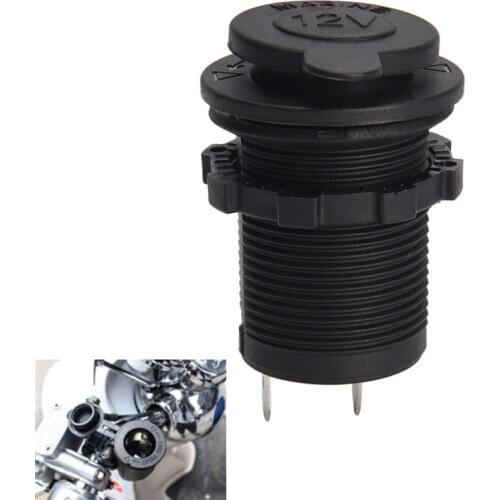 1Pc 12V Car Boat Motorcycle Cigarette Lighter Socket Power Plug Outlet Waterproof