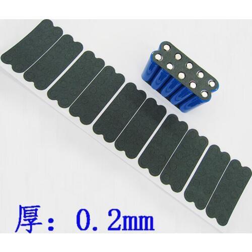 2*5 lithium battery, highland barley paper 10 section 18650 lithium battery insulation pad battery -pack insulation paste