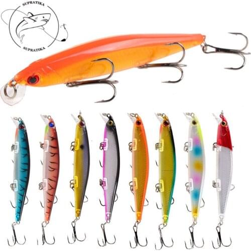 3D Eyes Freshwater Professional Fishing Lure Hard Bait Artificial Suspend Minnow 11cm/13.7g High Quality Plastic Fishing Bait
