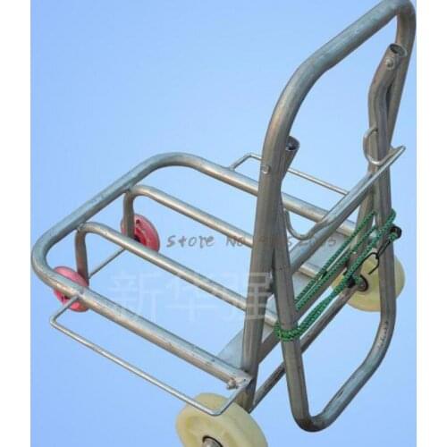 4-wheel Water Pipe Luggage Trolley Folding Load King Trolley Pull Truck Trolley Cart Grocery Shopping Cart Portable Shopping Tro