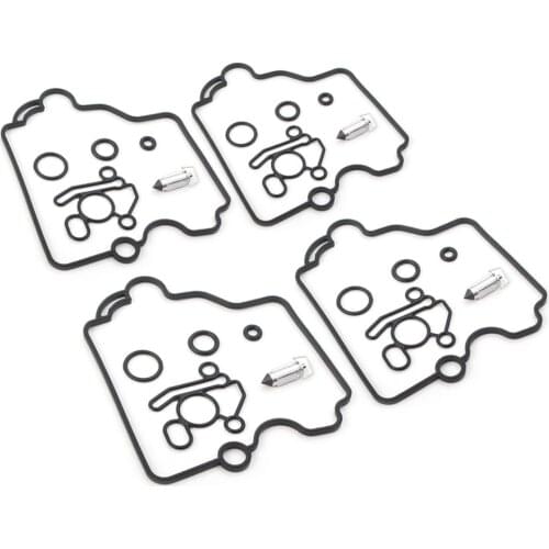 4Sets Motorbike Carb Carburetor Rebuild Kits for Suzuki RF600R RF900R Repair Set Gasket Float Valve