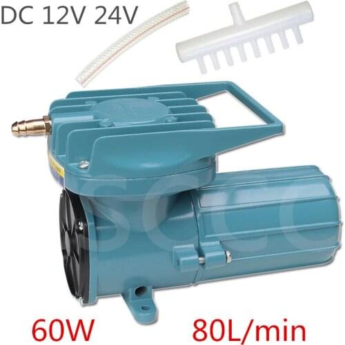 60W DC 12V 24V Battery air pump .Car oxygen pump high power fishing oxygen machine oxygenation car oxygen pump oxygen machine