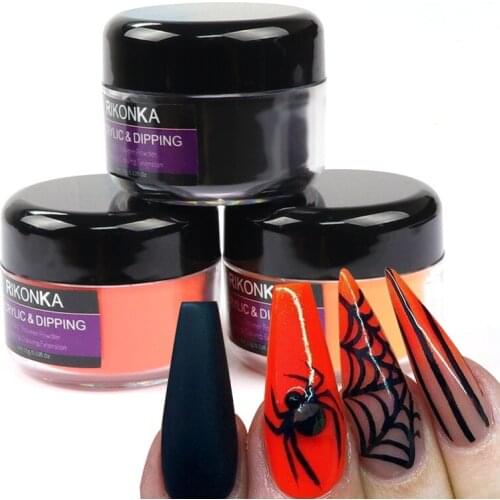 15g Halloween Pumpkin Color Nail Acrylic Powder For Nail Carving Powder Bulk Fine Pigment Dust Design 3D Extension Nail Supplies
