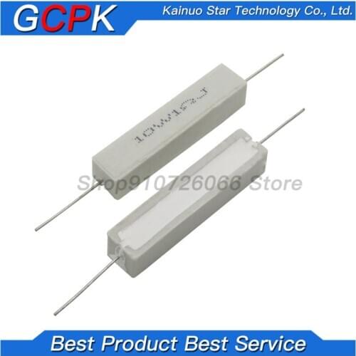 10PCS 10W Cement resistance resistor 1 2 5 8 10 15 20 25 100 ohm 1R 2R 5R 8R 10R 15R 20R 25R 100R 1k 2k 10k