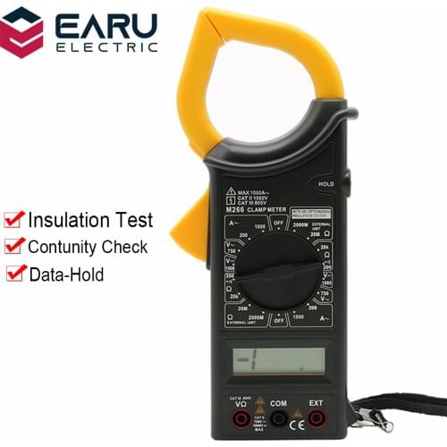 Digital Clamp Meter AC DC Current Voltage Ampere Resistance NCV Oh Tester Ammeter Voltmeter Multimeter Electrician Tool True RMS