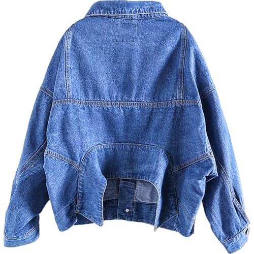 Children Cartoon Denim Jacket Coat 2021 New Spring Autumn Kids Fashion Outerwear Boys Girls Hole Jeans Coat for 2-7 Yrs Harajuku