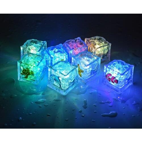 Childrens Bathroom Bath Toys Baby Play Water Ocean Magic Ice Cube Lights Meet Water Glow Colorful Lights Bath Toys