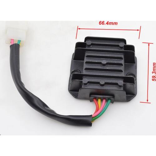 For GY6-125 GY6-150 GY6 125cc 150cc 152QMI 157QMJ Motorcycle 4 Wire Voltage Regulator Rectifier Moped Scooter ATV TaoTao
