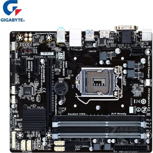 Gigabyte GA-B85M-DS3H-A 100% Original Motherboard LGA 1150 DDR3 32G B85 B85M-DS3H-A Desktop Mainboard SATA III Systemboard Used