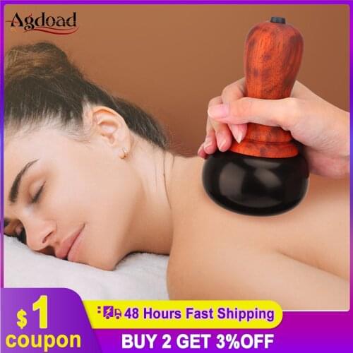 Hot Stone Warming Moxibustion Instrument Tai Chi Ball Guasha Hot Compress 5 Gears Tuina Back Neck Face Relax Muscles Health Care