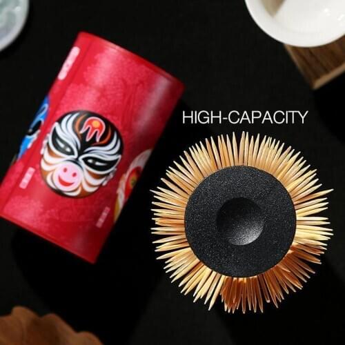 Creative toothpick box Facebook automatic cute toothpick holder hand pressure automatic push portable toothpick bottle
