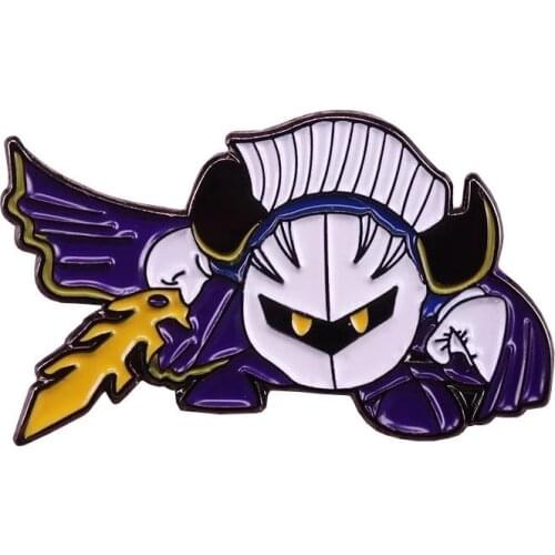 Meta Knight Dimensional Cape Brooch Super Smash Bros Brawl Badge SSBU Advendure Game Pins