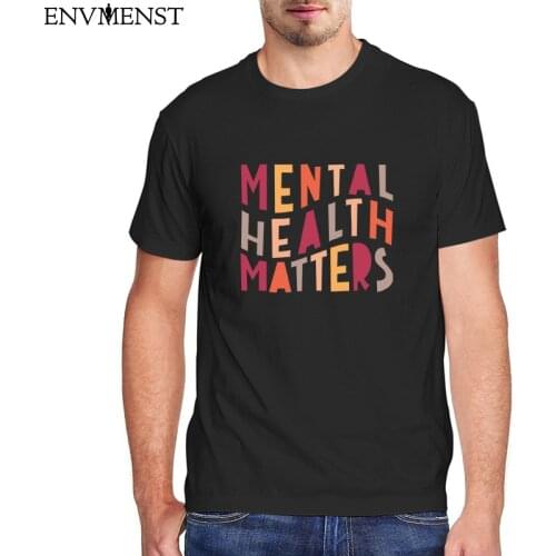 Mental Health Matters Unisex kawaii T-Shirt Men Women Funny Adult Cute Classic T-shirt Men 100 cotton Letter Fashion Womens Top