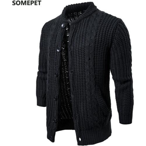 Mens Cotton Sweater Pullovers Men O-neck Sweaters