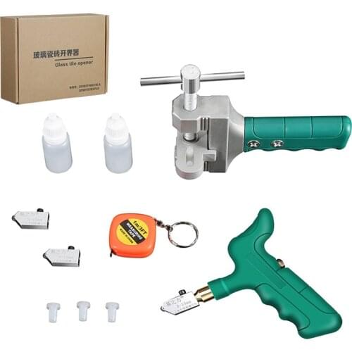 Diamond Glass Cutter Set Professional Glass Cutter Set For Glass Tile Cutting Tile Cutter Manual Glass Tile Cutting Tool