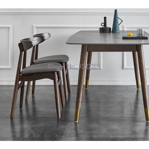 Solid Wood Dining Chair Nordic Restaurant Home Writing Chair Modern Minimalist Furniture Stool Simple Back Chair Butterfly Chair