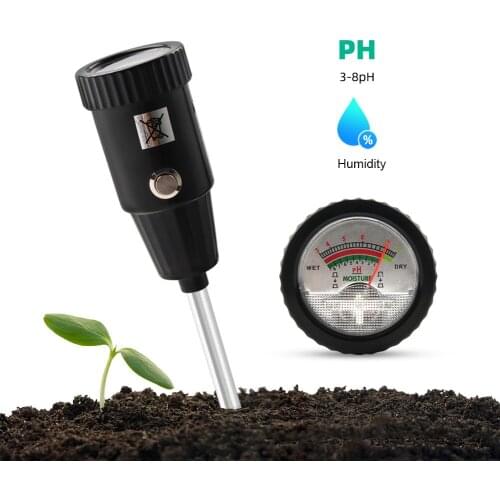 ZD-06 Soil PH Meter Sunlight PH Tester Garden Flowers Soil Moisture Sensor Meter Plants Acidity Humidity PH Monitor Detector