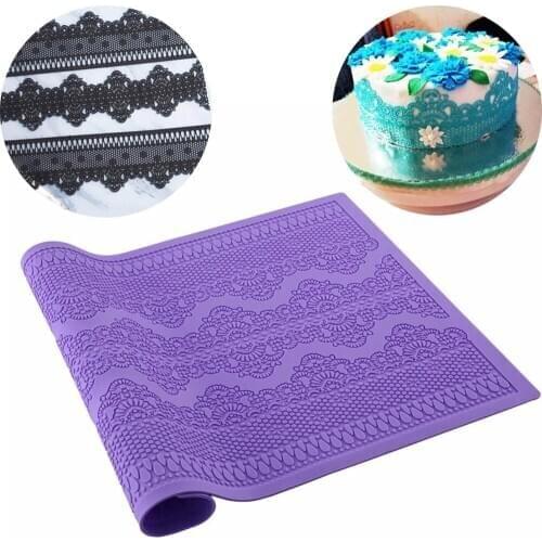 Fondant Lace Mat Lace Silicone Mat Cake Lace Decoration Lace Mold Silicone Fondant Mold Baking Tools cake decoration accessories