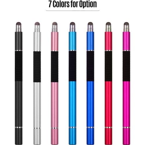 3 in 1 Precision Stylus Pen with Refill and Disc Tip and Fiber Tip Capacitive Touchscreen Stylus Pen Set For Cellphone Tablet