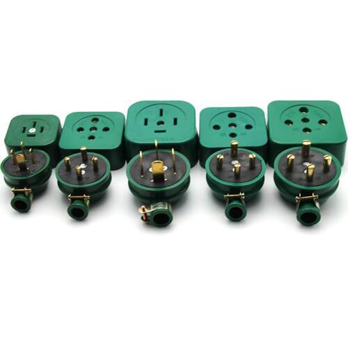 1PCS AC 440V 25A Three Phase Four Wire 3P 4W Industrial Socket Green