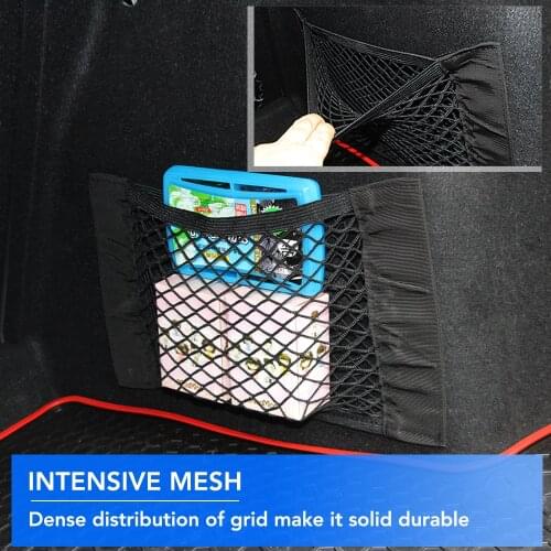 Net Grid Pocket Holder Car Accessories Trunk Storage Bag Mesh Net Auto Styling Luggage Sticker Interior Organizer Stuff Netting