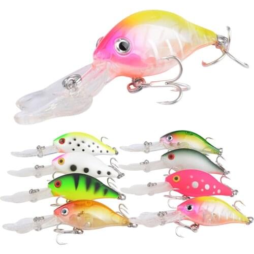 Brand New Artificial Bait Fishing Tackle Fishing Bait High Carbon Steel Tweeter Hook Crank Wobblers for Carp and Pike Fishing