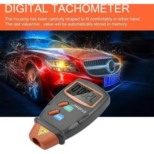 2019 New Digital Laser Photo Tachometer Non Contact RPM Tach Digital Laser Tachometer Speedometer Speed Gauge Engine