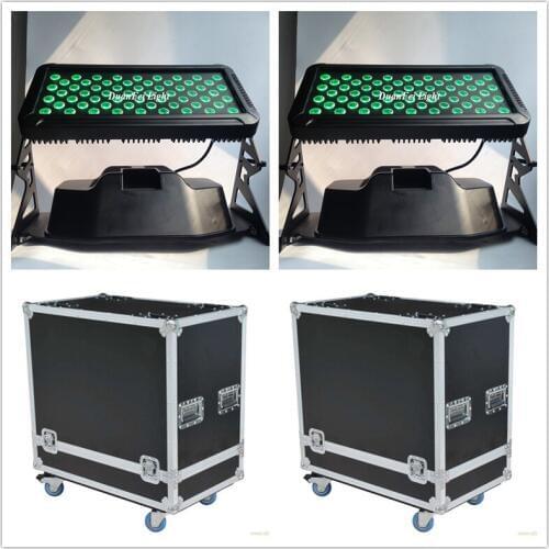 With Flycase 10pcs outdoor spot wash lyre dmx rgbw city color led 60x10w wall washer dmx led waterproof lamp