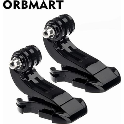 ORBMART J-Hook Buckle Vertical Surface Mount Adapter For GoPro Hero 8 2 3 3+ 4 SJCAM SJ4000 Xiaomi Yi Sport Camera Accessories