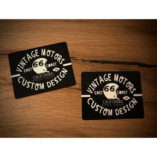 Vintage Custom Sticker Motorcycle Vintage Car Cafe Racer Bobber Scrambler # 171