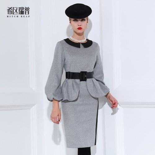 High End Celebrity Hepburn Retro Pencil Skirt Careful Machine Dress Europe And America