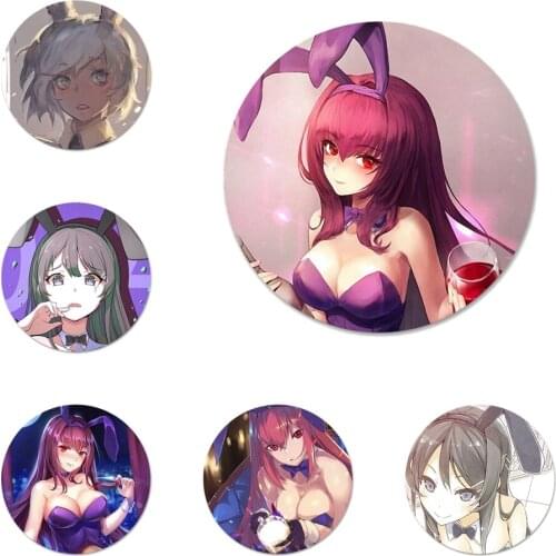 58mm Bunny girl Icons Pins Badge Decoration Brooches Metal Badges For Backpack Decoration