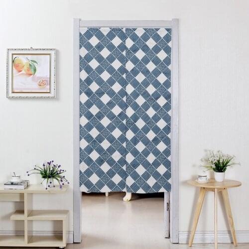 1 PCS Rough Cotton Linen Doorway Partition Curtain Japanese Style Home Decorative Door Curtain Accessories TJ0159-1