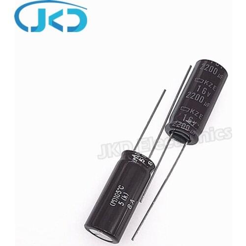 10pcs/Lot 2200UF 16V Japan NCC KZE Series 10*25 Low ESR Long Life 16V2200UF Aluminum Electrolytic Capacitor