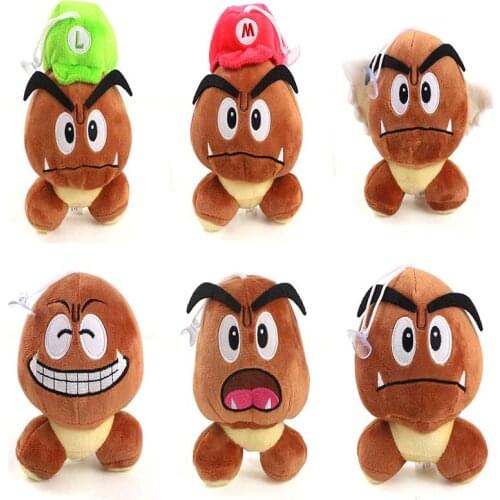15cm Cartoon Game Plush Toy Mario Bros Poisonous Mushroom Multi-style Soft Stuffed Doll