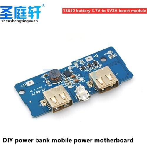 18650 battery 3.7V to 5V2A boost module DIY power bank/mobile power motherboard/circuit board