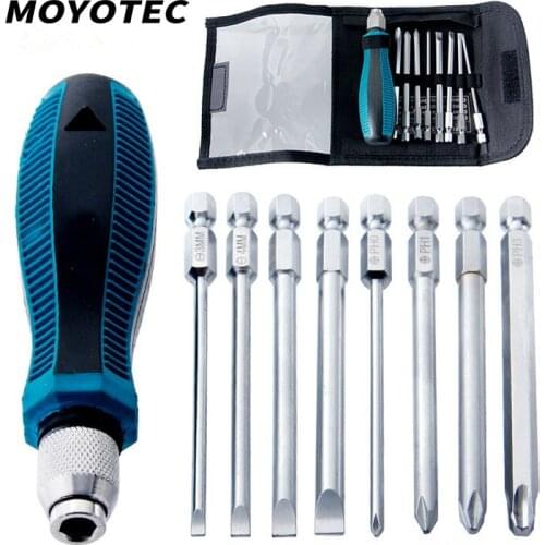 9pcs mini multi-function screwdriver set with magnetic cross-shaped precision screwdriver combination repair tool