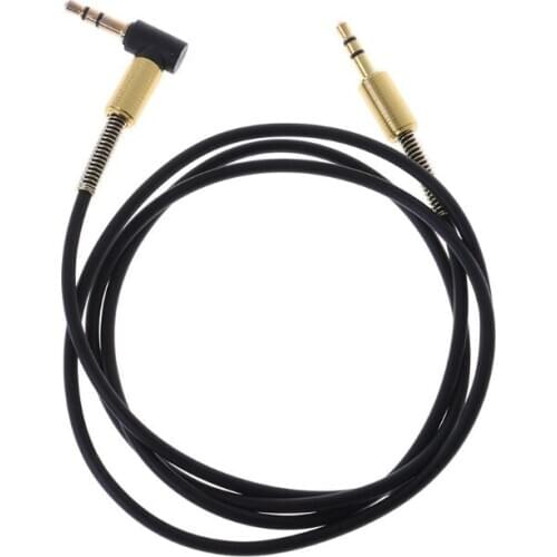 Car Aux Audio Cable 3.5mm Jack Male to Male HIFI Universal Stereo Audio Cable with 90 Degree Angle #306