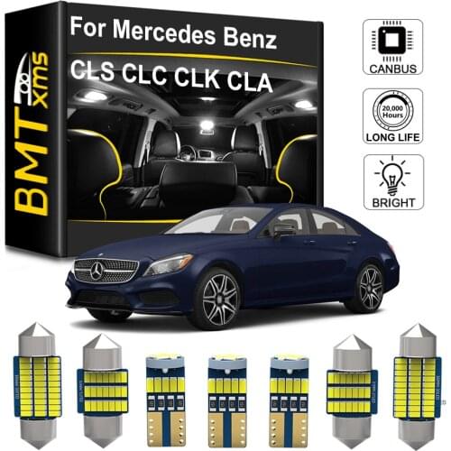 BMTxms Canbus For Mercedes Benz CLS CLC CLK CLA Class W218 W219 W208 C208 W209 C209 A209 C117 CL203 Car LED Interior Light Lamp