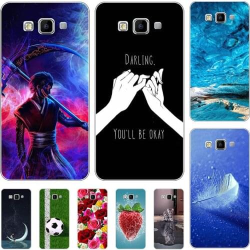 For Samsung Galaxy A3 A300 A300FU A5 2015 A500 A7 A700 A700F Case Cartoon Pattern Soft TPU Cover Coque Animal Flower Shell