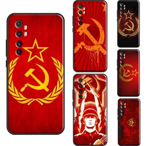 Russia Soviet Union Flag Case For POCO X3 Pro M3 F2 F3 Phone Cover For Xiaomi Mi Note 10 Lite Mi 11 Ultra 10T Pro