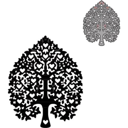 Heart Shaped Tree Decorative Embossing PaperCard Crafts Die 2021 DIY Scrapbooking Album Paper Cards