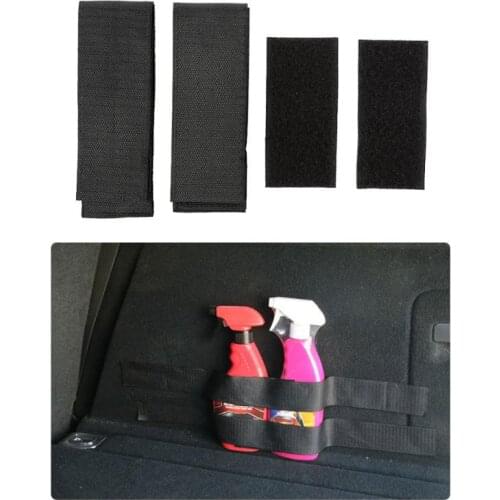 Car Trunk Fire Extinguisher Fixing Holder Belt Storage Bag Magic Tapes Fixing Bandage Bracket Sticker Strap Fastener Car Styling