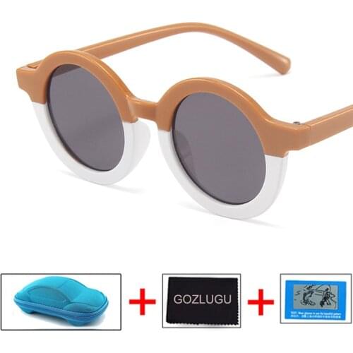 GOZLUGU 2021Kids Sunglasses Brand Designer Children Sunglasses Boys Girls Baby Outdoors Goggle Shades Eyewear