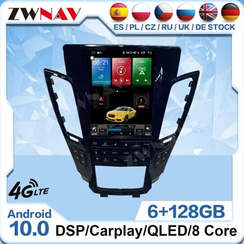 Tesla Screen Android For Cadillac CTS 2007 2008 2009 2010 2011 2012 Radio Receiver Auto Audio Stereo GPS Video Player Head Unit