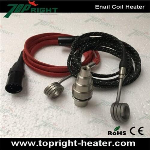 ID16/20mm,Height12.7mm,120V150W electric enail coil heater 2pcs with titanium nail