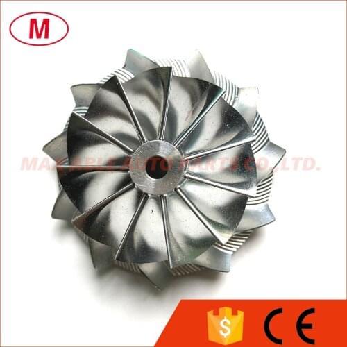 TD04 45.47/60.48mm 11+0 blades Forward Performance Turbo Billet compressor wheel/Aluminum 2618/Milling wheel for Turbocharger