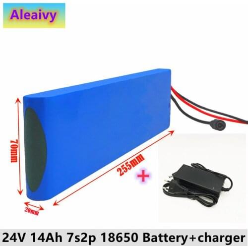 24V 14Ah 7s2p 18650 Battery Lithium ion Battery 29.4V 14000mAh Electric Bicycle Moped / Electric Tool + 29.4v 2a Charger 24V 14A